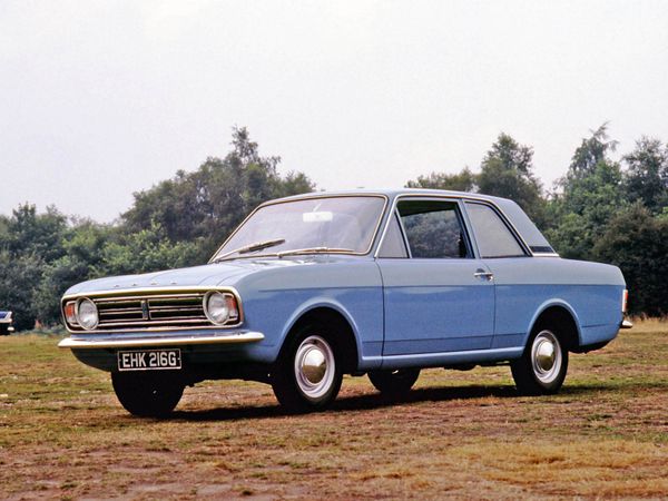 Ford Cortina 1966. Carrosserie, extérieur. Berline 2-portes, 2 génération