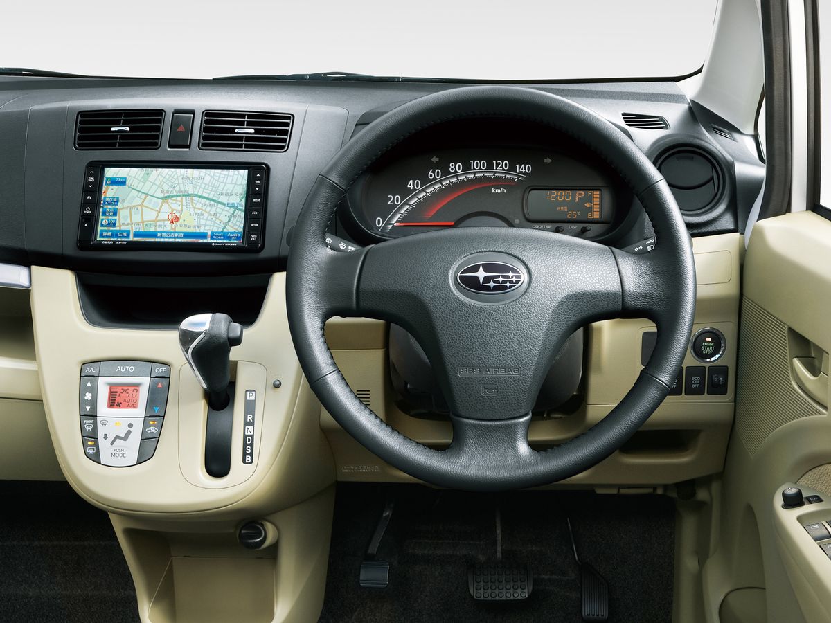 Subaru Stella 2013. Dashboard. Minivan, 2 generation, restyling