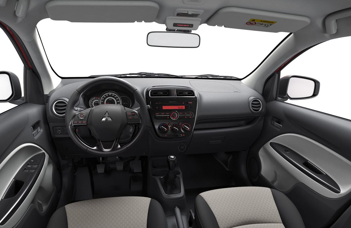 Mitsubishi Space Star 2016. Front seats. Hatchback 5-door, 2 generation, restyling