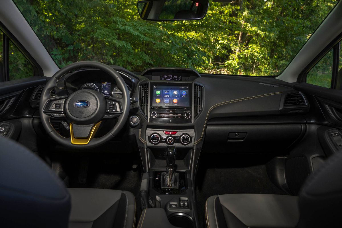 Subaru Crosstrek 2020. Siéges avants. VUS 5-portes, 1 génération, restyling 1