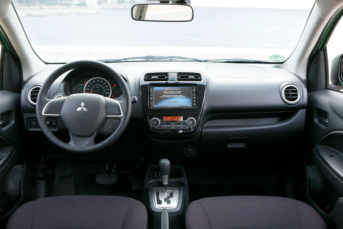 Mitsubishi Space Star 2012. Front seats. Hatchback 5-door, 2 generation