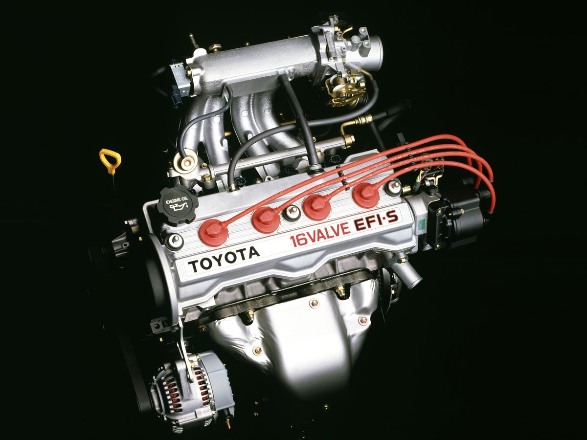 Toyota Corolla 1987. Engine. Hatchback 5-door, 6 generation