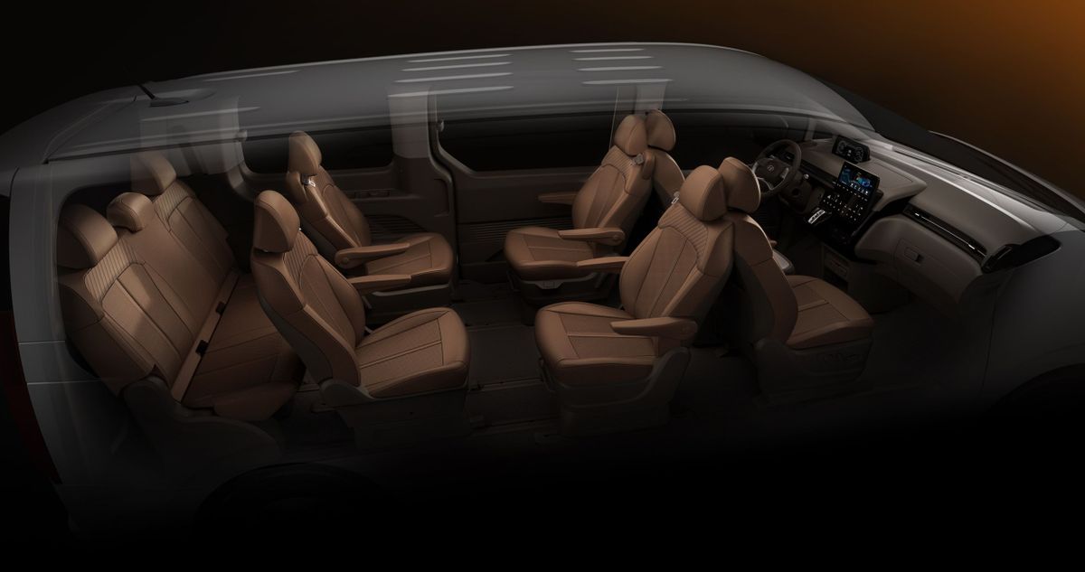 Hyundai Staria 2021. Intérieur. Monospace, 1 génération