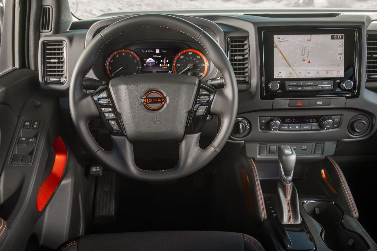Nissan Frontier 2021. Dashboard. Pickup double-cab, 3 generation