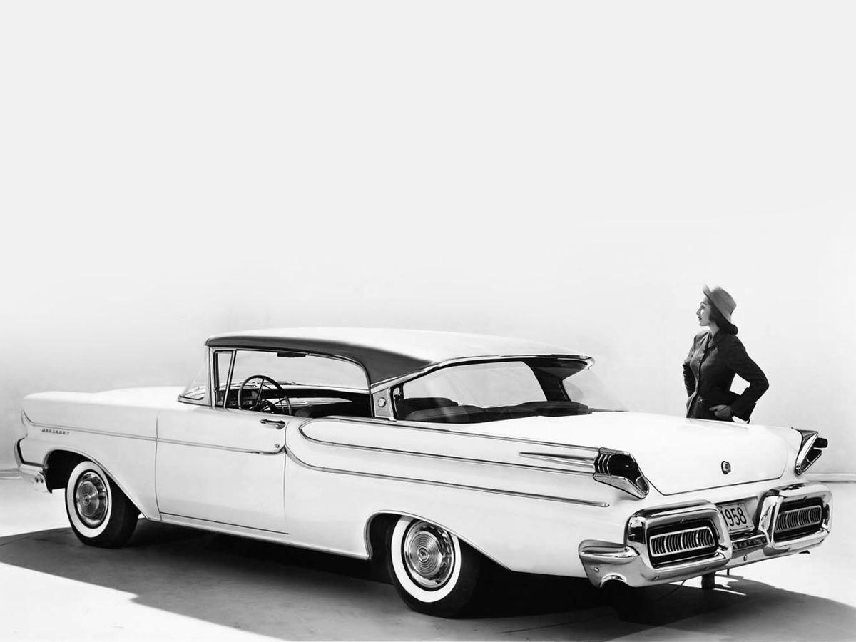 Mercury Monterey 1957. Carrosserie, extérieur. Coupé sans montants, 3 génération