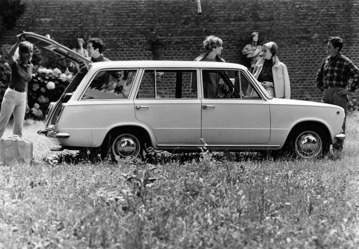 Fiat 124 1966. Carrosserie, extérieur. Break 5-portes, 1 génération