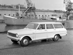 Chevrolet Nova 1961. Carrosserie, extérieur. Break 5-portes, 1 génération