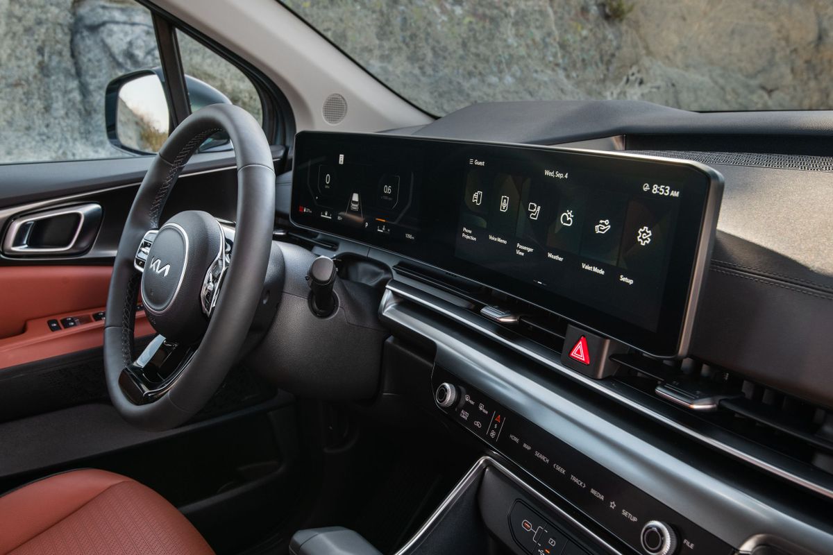 Kia Carnival 2023. Панель приборов. Минивэн, 4 поколение, рестайлинг