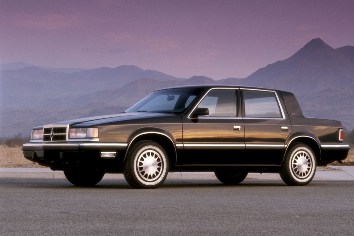 Dodge Dynasty 1987. Carrosserie, extérieur. Berline, 1 génération