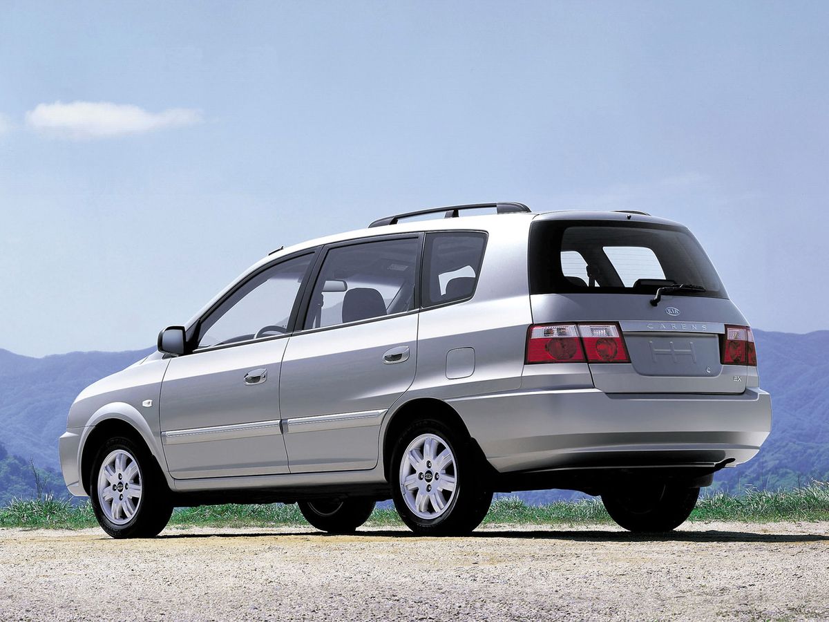Kia Carens 2002. Carrosserie, extérieur. Compact Van, 1 génération, restyling