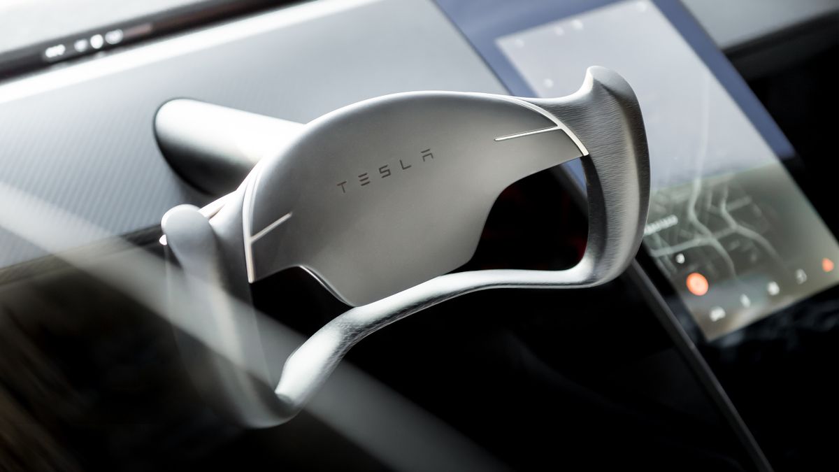 Tesla Roadster 2017. Steering wheel. Roadster, 2 generation