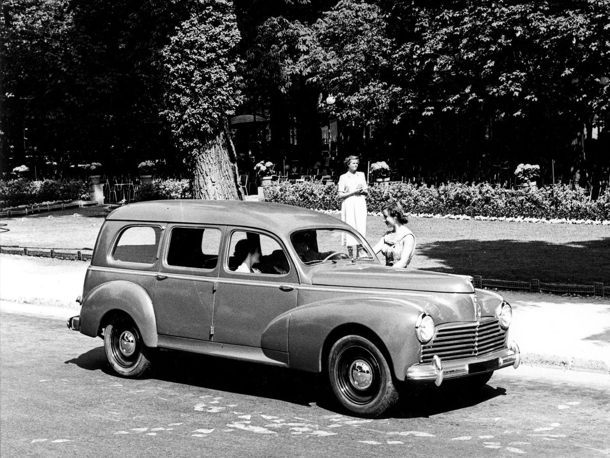 פיג'ו 203 1948. מרכב, צורה. סטיישן 5 דלתות, 1 דור