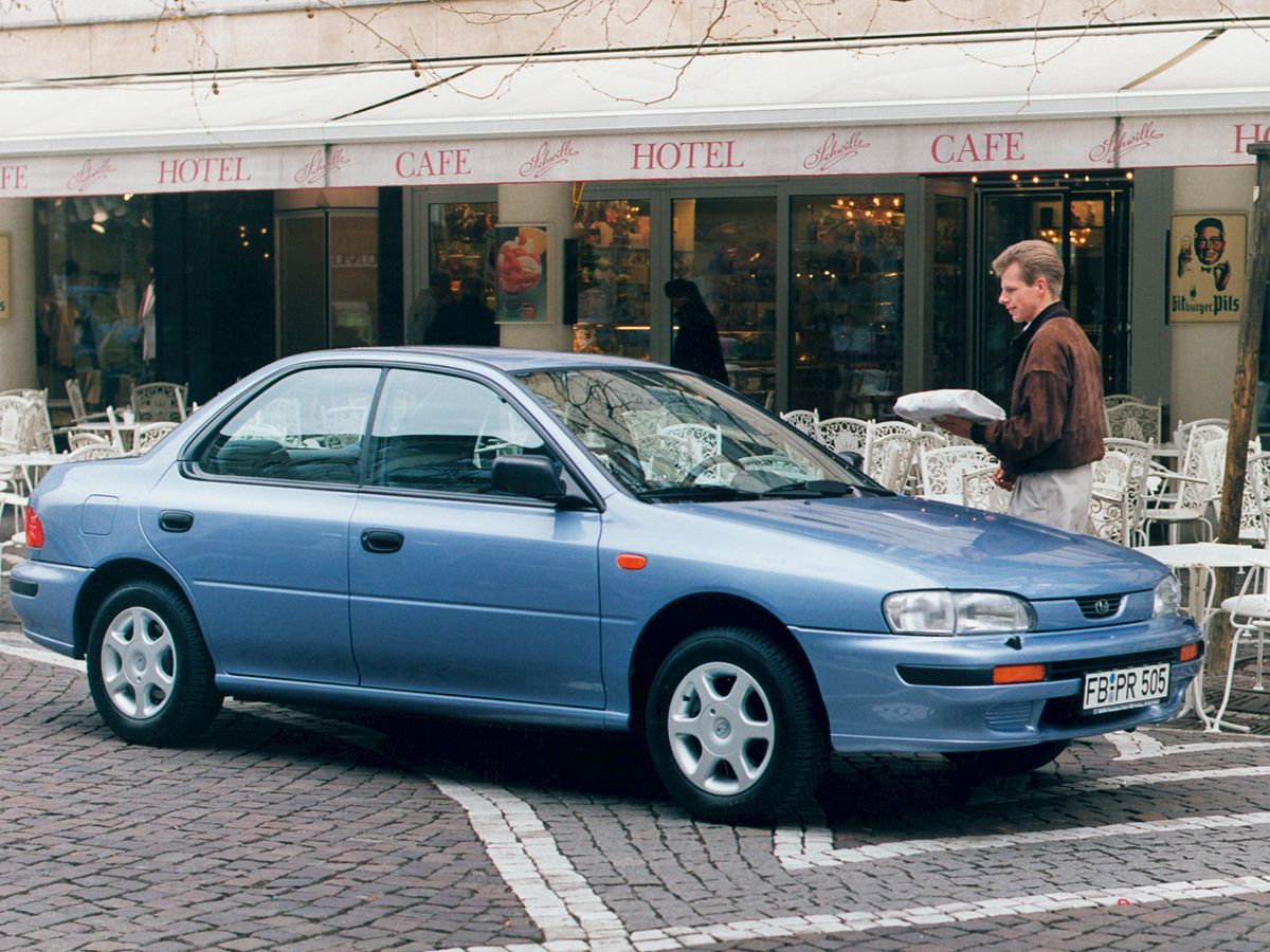 Subaru Impreza 1992. Carrosserie, extérieur. Berline, 1 génération