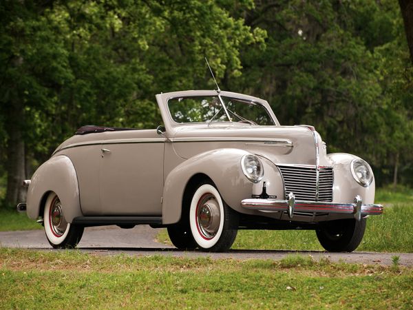 Mercury Eight 1939. Carrosserie, extérieur. Cabriolet, 1 génération