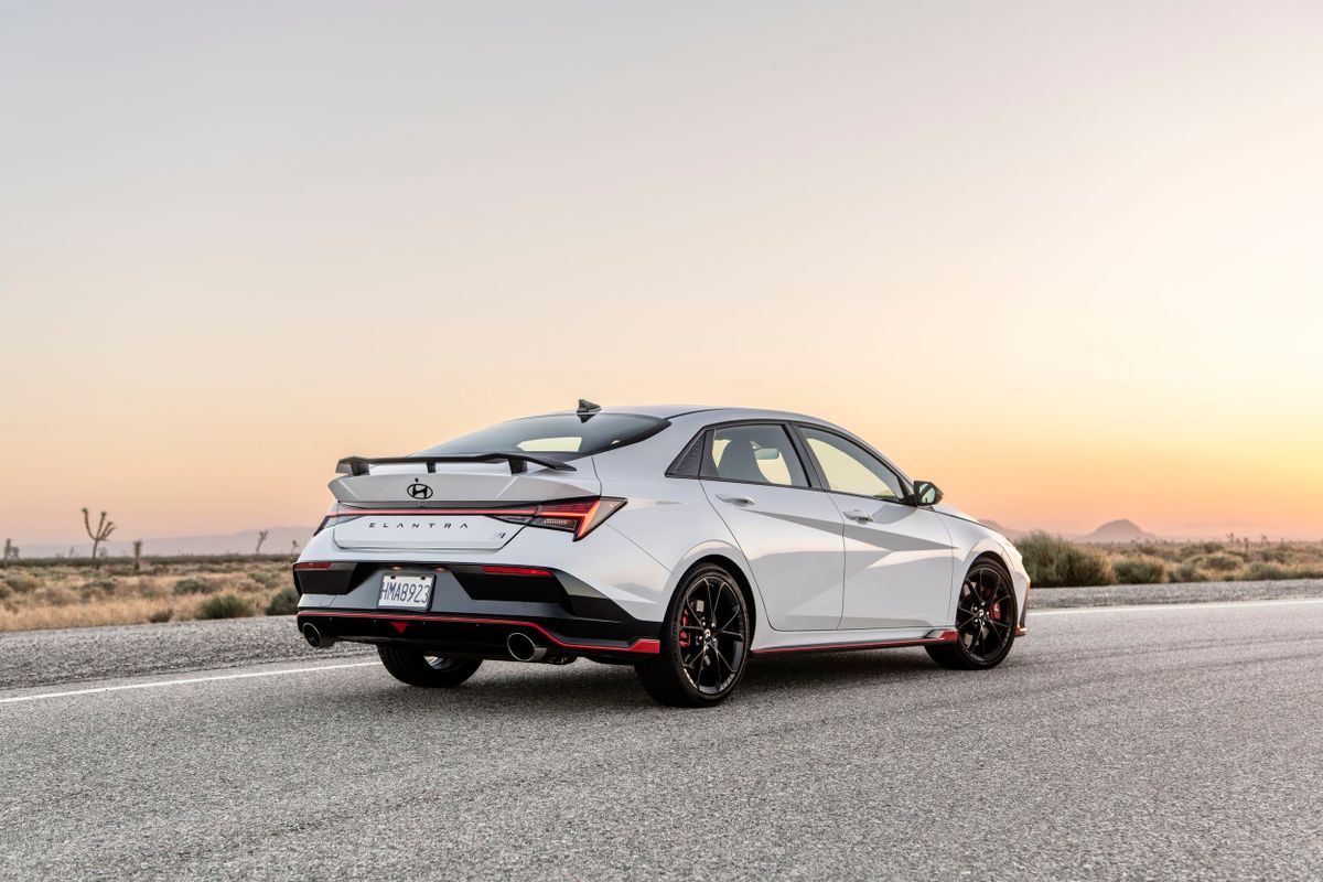 Hyundai Elantra 2023. Кузов, экстерьер. Седан, 7 поколение, рестайлинг