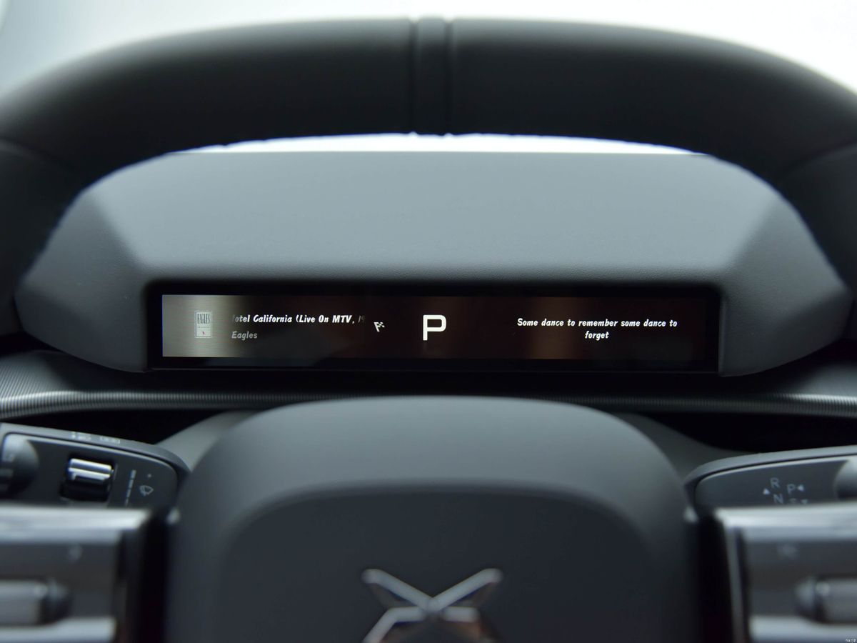 Xpeng P7 2025. Панель приборов. Лифтбэк, 2 поколение