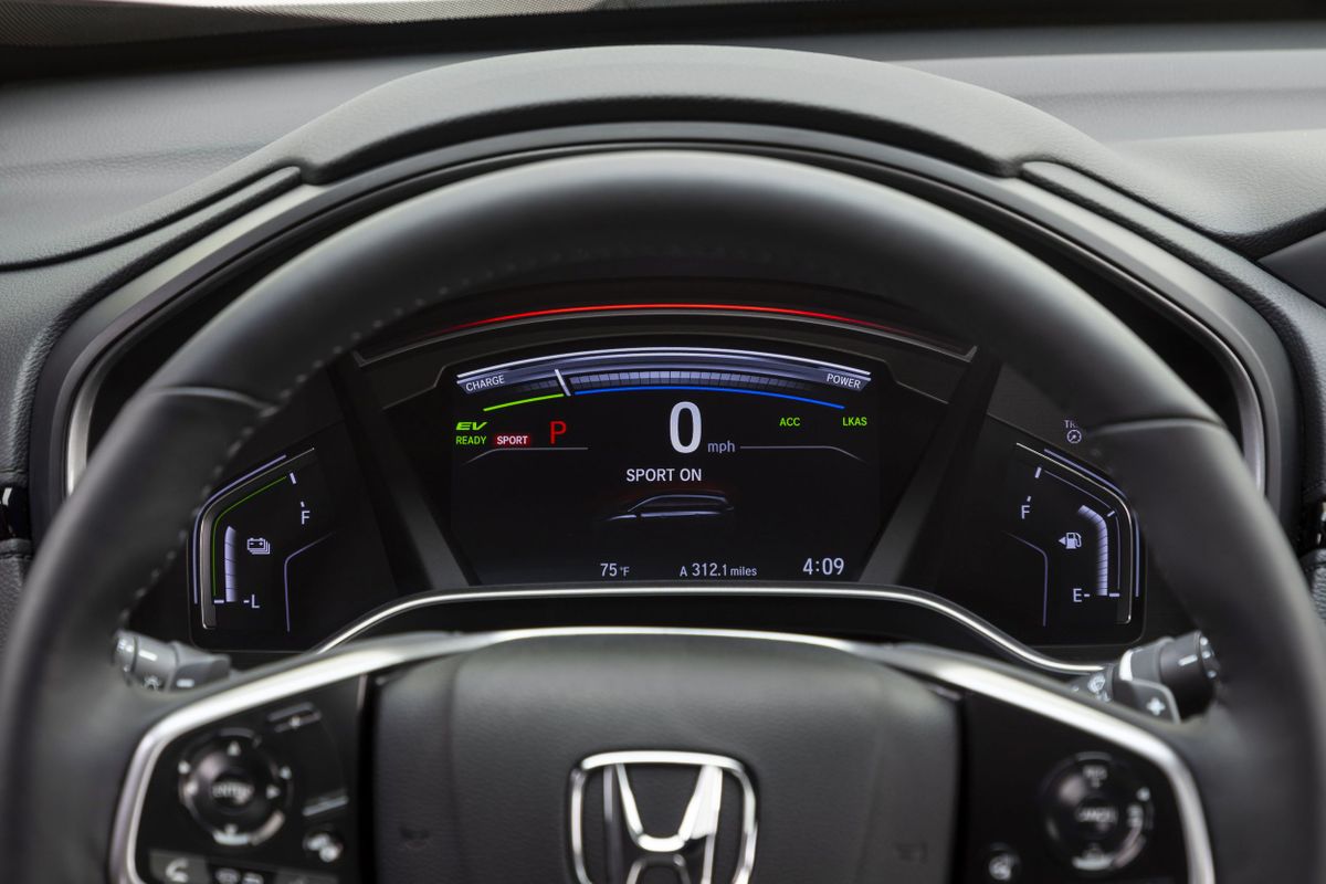Хонда CR-V 2019. Панель приборов. Внедорожник 5 дв., 5 поколение, рестайлинг