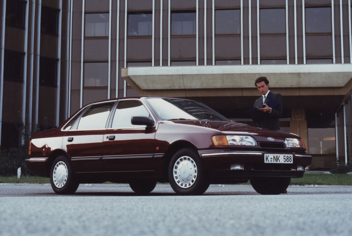 Ford Scorpio 1985. Carrosserie, extérieur. Berline, 1 génération