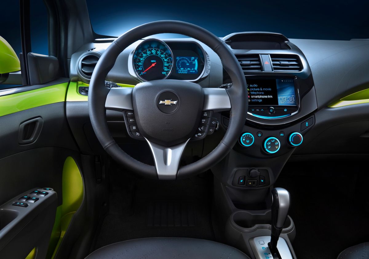Chevrolet Spark 2015. Dashboard. Mini 5-doors, 4 generation