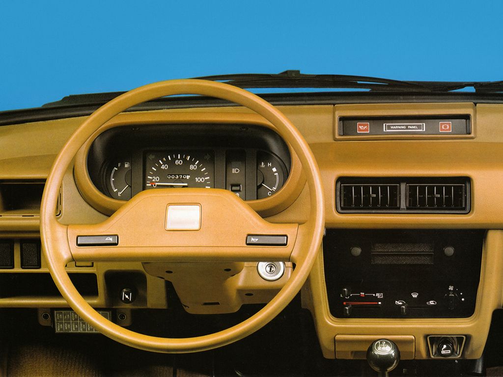 Daihatsu Cuore 1980. Dashboard. Mini 5-doors, 1 generation