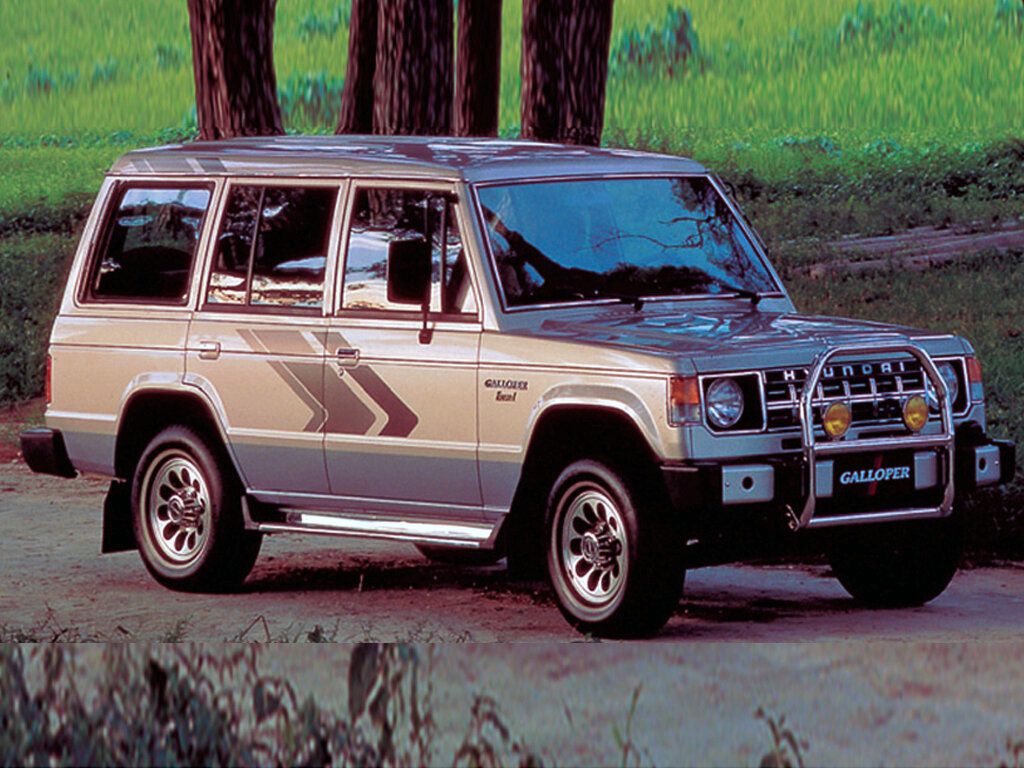 יונדאי גאלופר 1991. מרכב, צורה. רכב שטח 5 דלתות, 1 דור