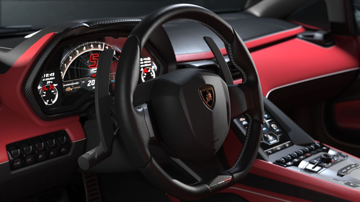 Lamborghini Countach 2021. Dashboard. Coupe, 2 generation