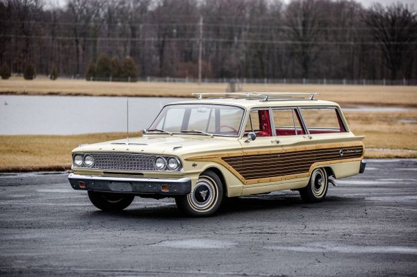 Ford Fairlane 1962. Carrosserie, extérieur. Break 5-portes, 4 génération