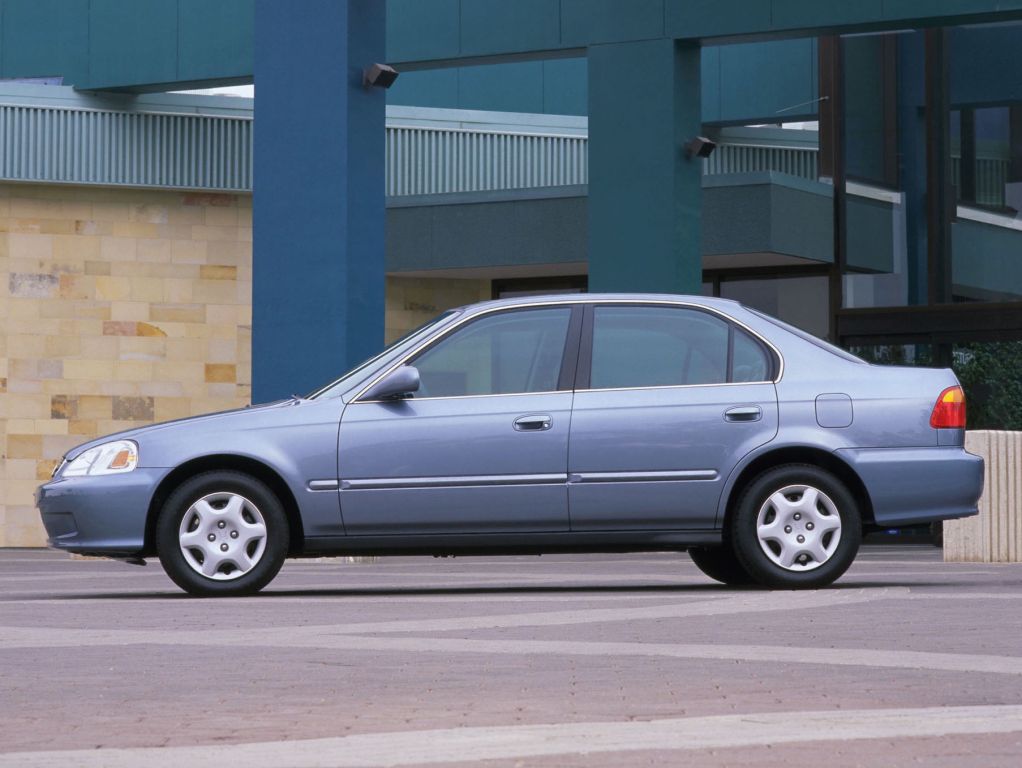 Honda Civic (USA) 1998. Carrosserie, extérieur. Berline, 6 génération, restyling