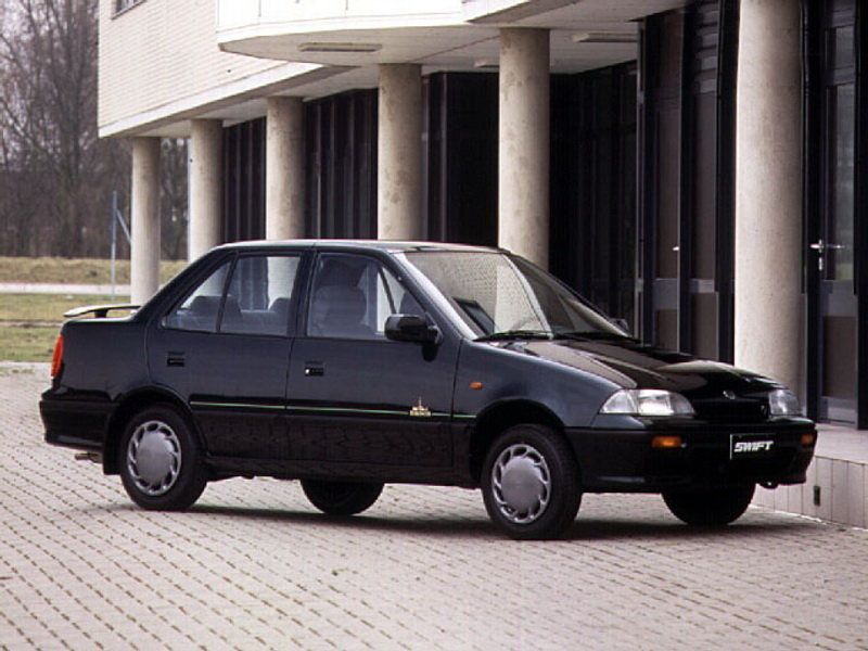 סוזוקי סוויפט 1989. מרכב, צורה. סדאן, 2 דור