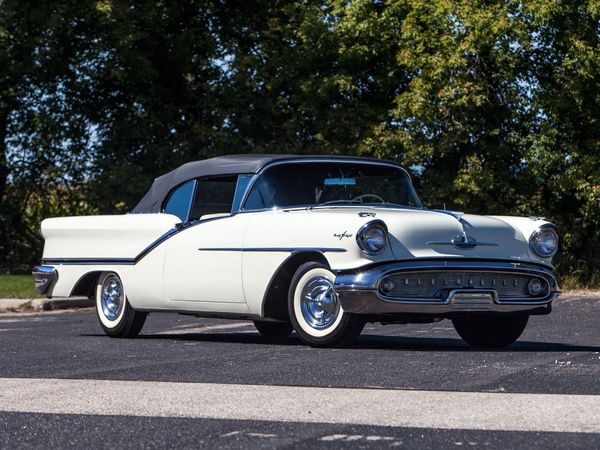 Oldsmobile Ninety Eight 1957. Carrosserie, extérieur. Cabriolet, 4 génération