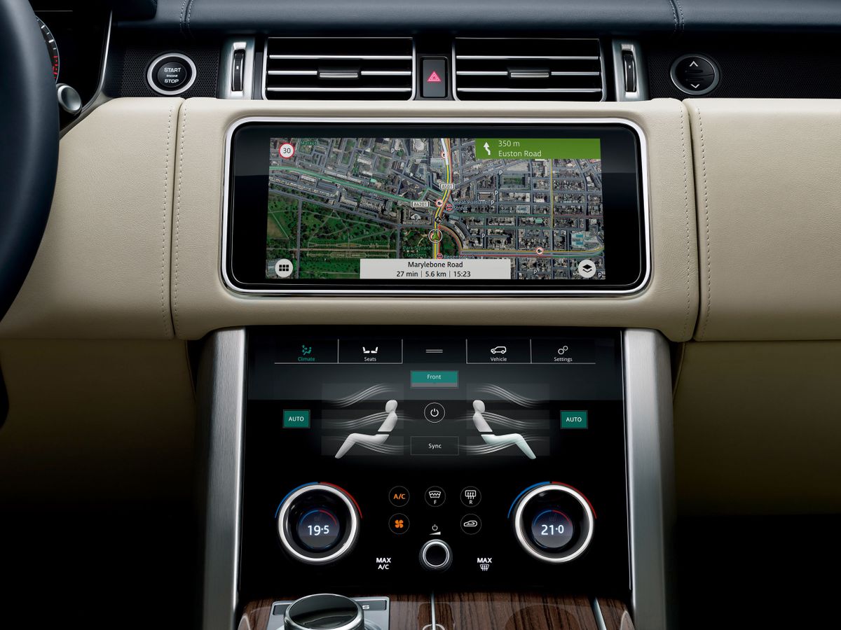 Land Rover Range Rover 2017. Navigation system. SUV 5-doors, 4 generation, restyling