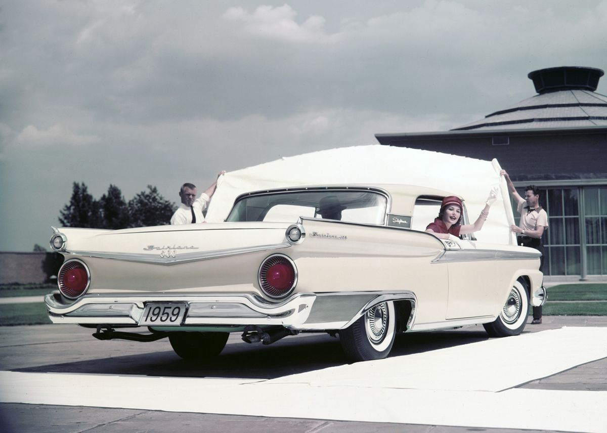 Ford Galaxie 1959. Carrosserie, extérieur. Coupé sans montants, 1 génération