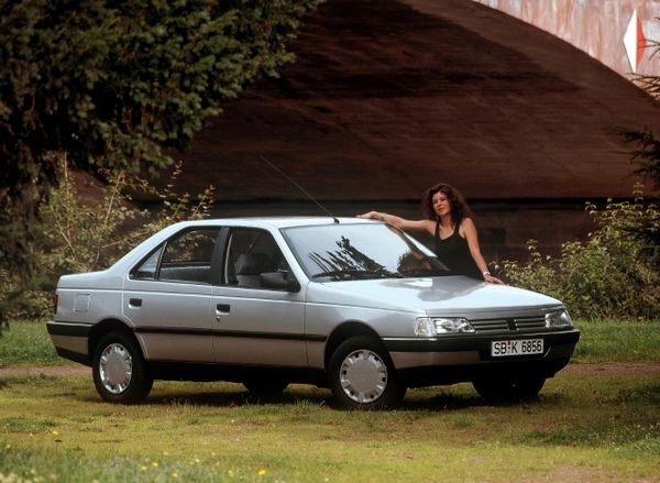 Peugeot 405 1987. Carrosserie, extérieur. Berline, 1 génération