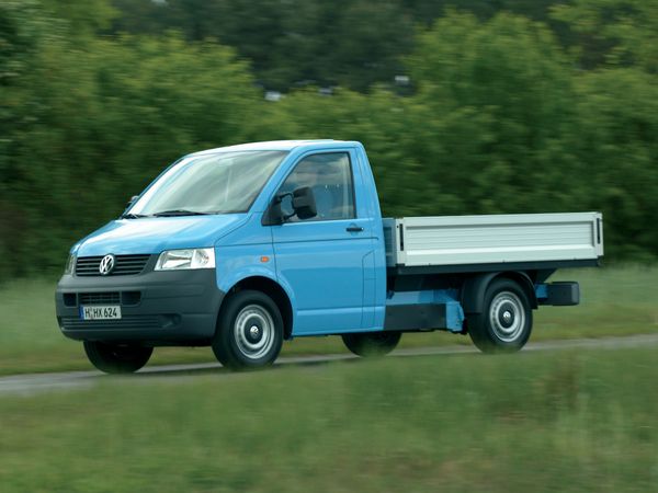 Volkswagen Transporter 2003. Кузов, экстерьер. Пикап Одинарная кабина, 5 поколение