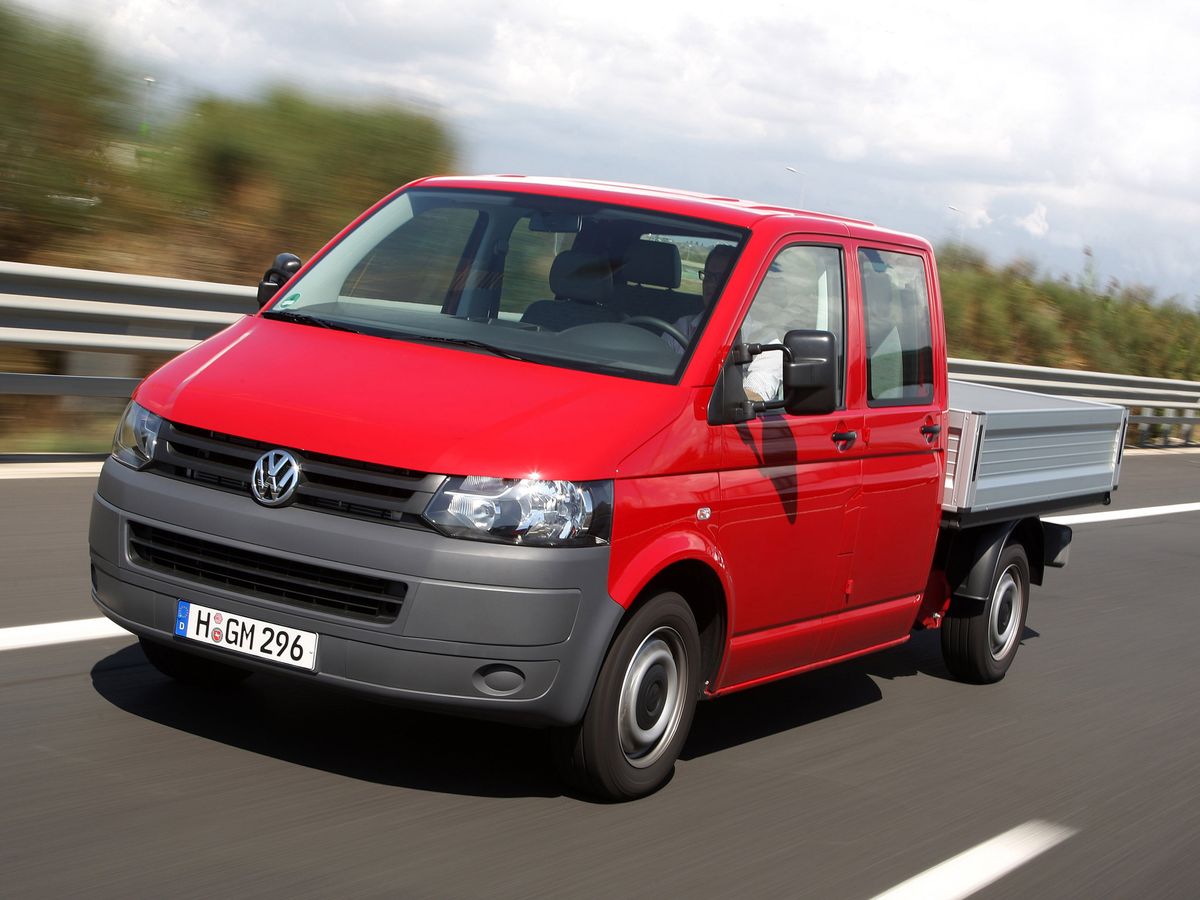 Volkswagen Transporter 2009. Bodywork, Exterior. Pickup double-cab, 5 generation, restyling