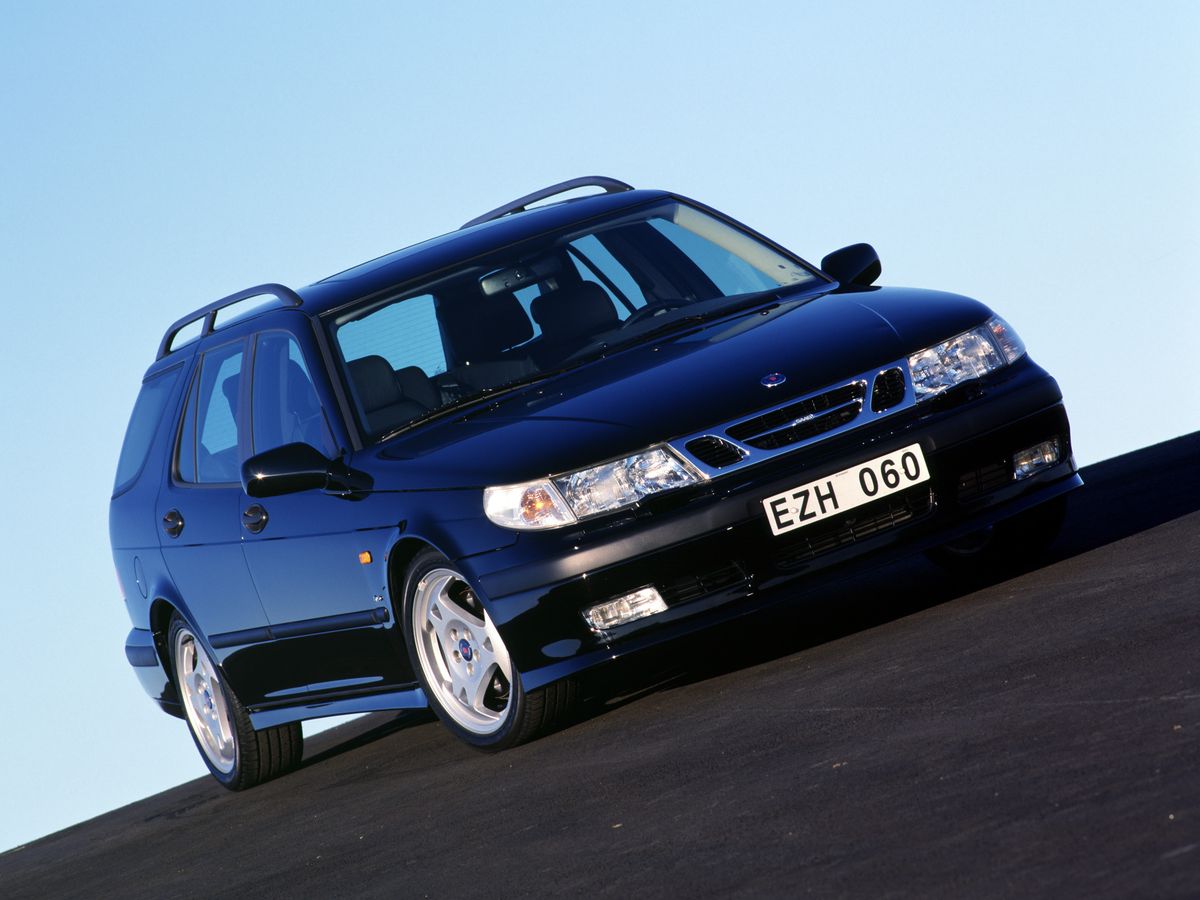 Saab 9-5 1997. Carrosserie, extérieur. Break 5-portes, 1 génération