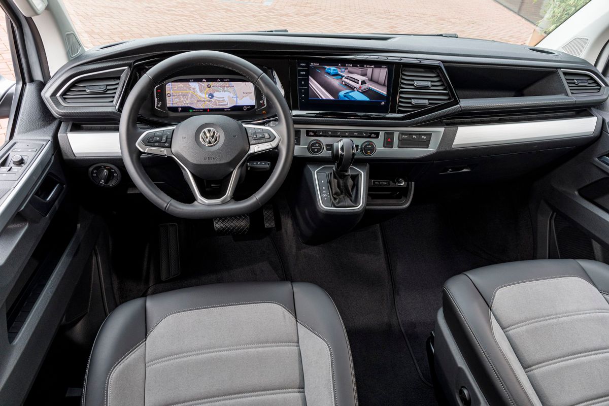 Volkswagen Multivan 2019. Front seats. Minivan, 6 generation, restyling
