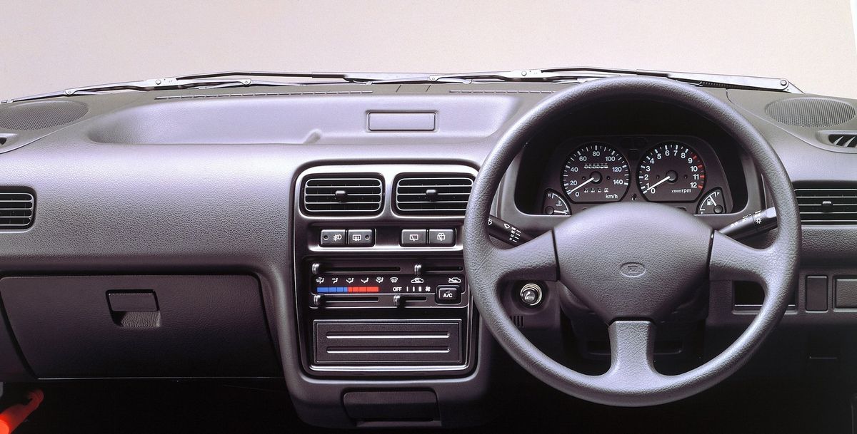 Suzuki Alto 1994. Dashboard. Mini 3-doors, 4 generation
