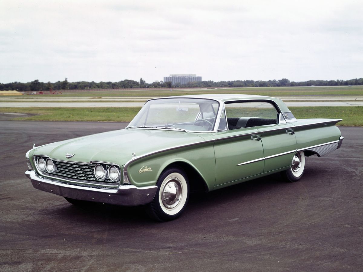 Ford Galaxie 1960. Carrosserie, extérieur. Berline sans pilier central, 2 génération