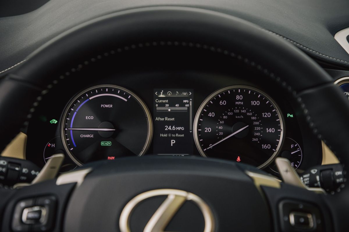 Lexus NX 2017. Dashboard. SUV 5-doors, 1 generation, restyling