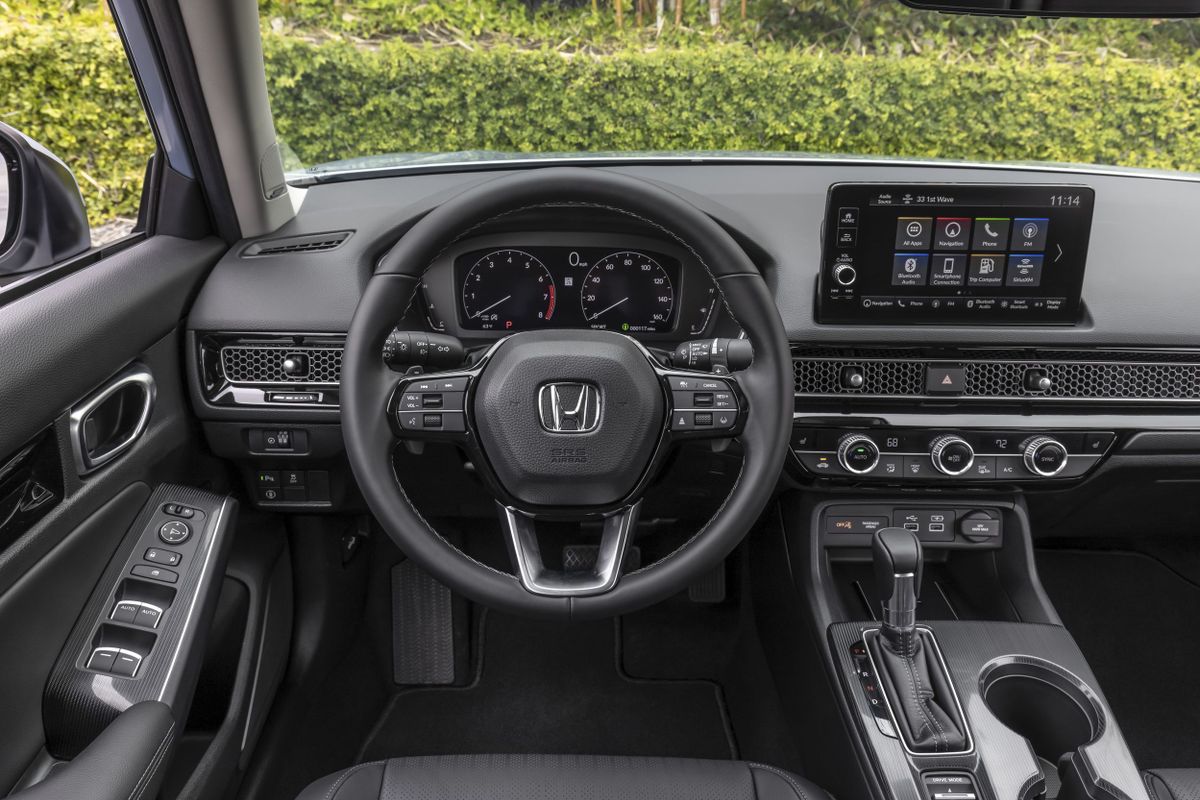 Honda Civic 2021. Dashboard. Sedan, 11 generation
