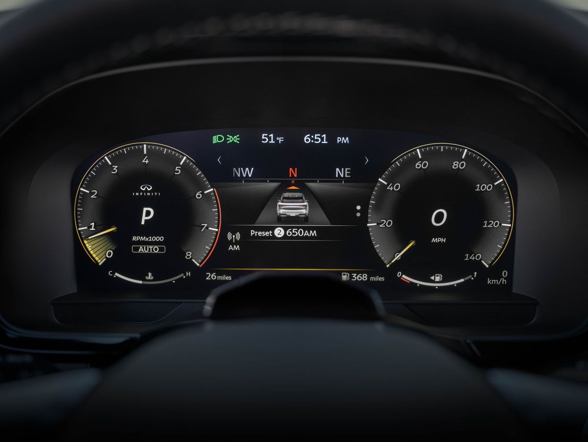 Infiniti QX60 2025. Панель приборов. Внедорожник 5 дв., 2 поколение, рестайлинг 2
