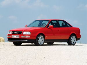 Audi S2 1990. Carrosserie, extérieur. Berline, 1 génération