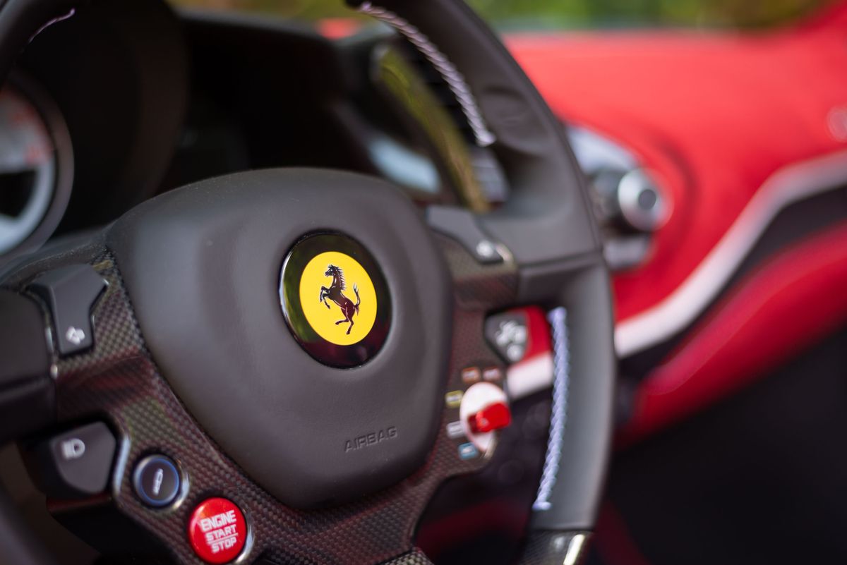 Ferrari 488 2018. Steering wheel. Roadster, 2 generation