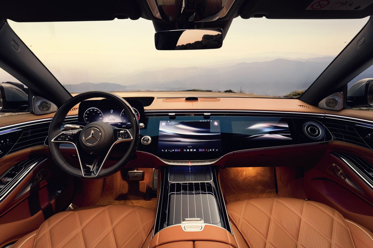 Mercedes Maybach S-Class 2026. Передние сидения. Седан, 2 поколение, рестайлинг