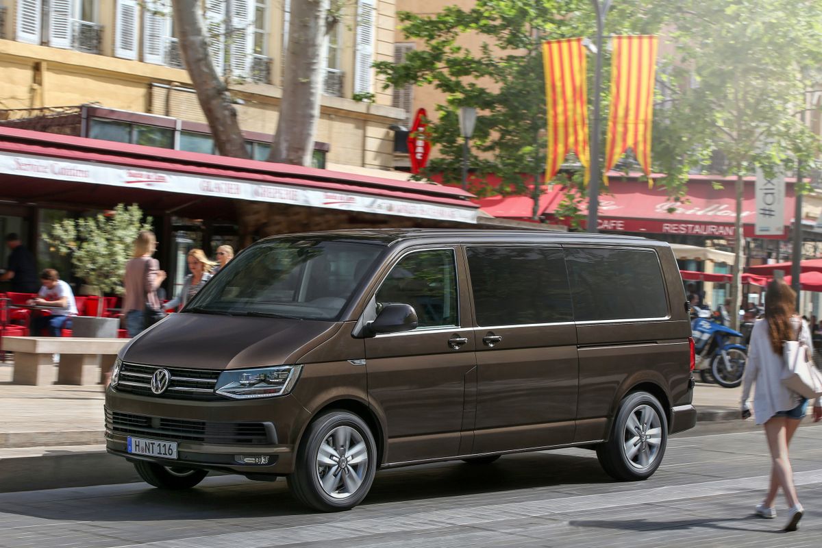 Volkswagen Caravelle 2015. Кузов, экстерьер. Минивэн Лонг, 6 поколение