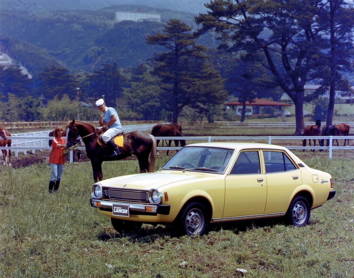 מיצובישי  לאנסר 1976. מרכב, צורה. סדאן, 2 דור