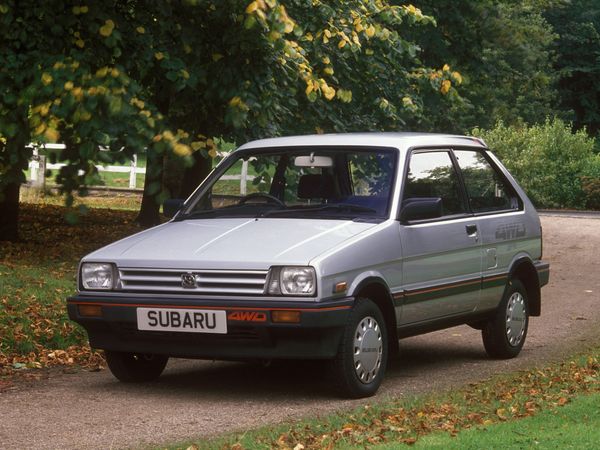 Subaru Justy 1984. Carrosserie, extérieur. Mini 3-portes, 1 génération