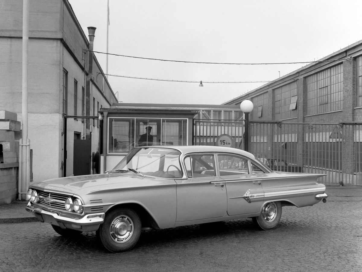 Chevrolet Impala 1958. Carrosserie, extérieur. Berline, 2 génération