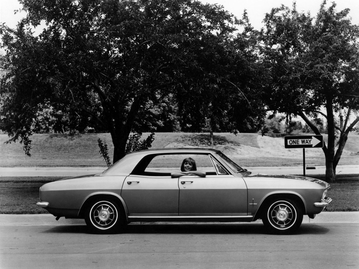 Chevrolet Corvair 1965. Carrosserie, extérieur. Berline, 2 génération